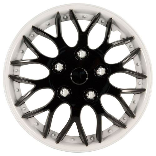 AutoStyle enjoliveurs Missouri 14 pouces ABS noir / blanc lot de 4