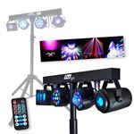 Projecteur Lumière Party Fuzzix ALLSTAR2 - PAR LED + Jelly Balls - Trépied 165cm - Remote