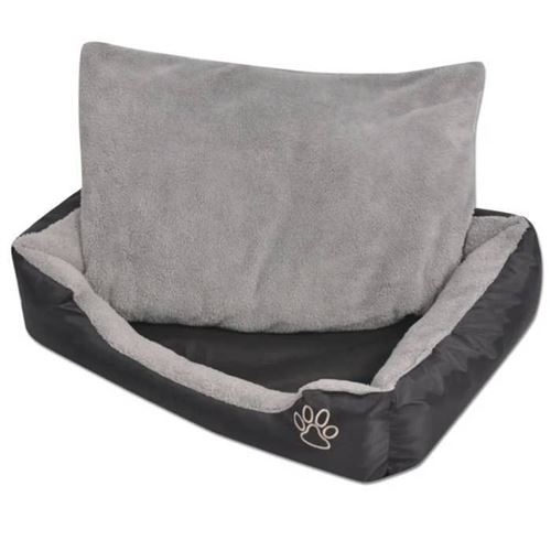 Vidaxl - Lit pour chiens avec coussin rembourr&eacute; Taille xl Noir Noir