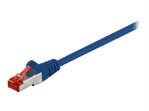goobay - Netwerkkabel - RJ-45 (M) naar RJ-45 (M) - 10 m - SFTP, PiMF - CAT 6 - gevormd - blauw