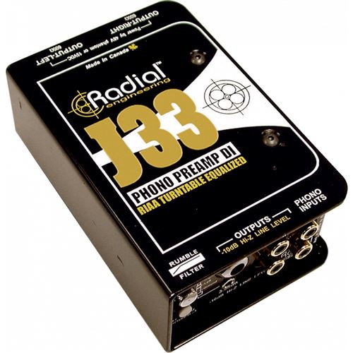 Radial J33 Phono Preamp Active DI