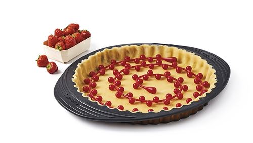 Mastrad - Chaîne de cuisson fond de tarte silicone - rouge
