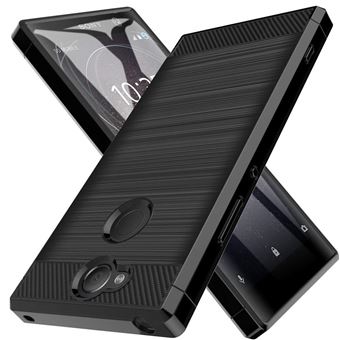 Housse étui Magnétique Pour Sony Xperia XA2 Ultra - Cuir Synthétique Et TPU Noir - Avec Pochette Pour Cartes - Neuf