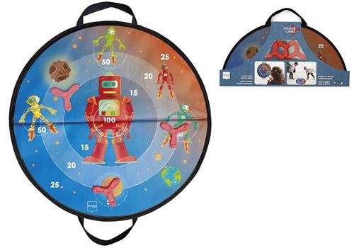 Scratch jeu de disque junior 60 cm bleu/rouge 4-pièces