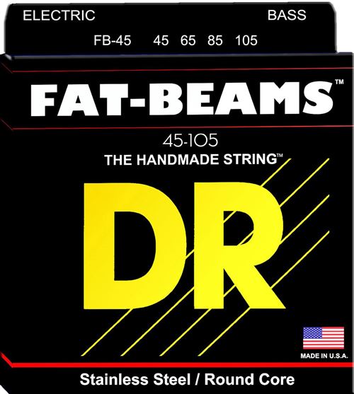 DR Strings FAT-BEAMS 45-105 Jeu de Cordes pour Guitare Basse
