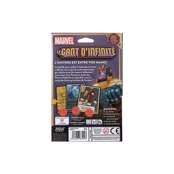 Jeu de cartes Asmodee Love Letter Marvel Le Gant d’Infinité