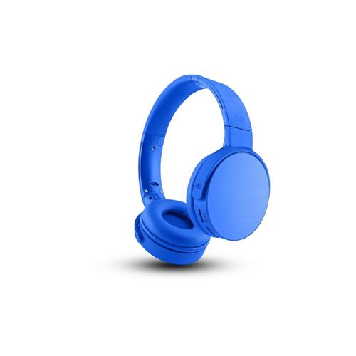 T'nB AIR SHINE - Écouteurs avec micro - sur-oreille - Bluetooth - sans fil - jack 3,5mm - bleu