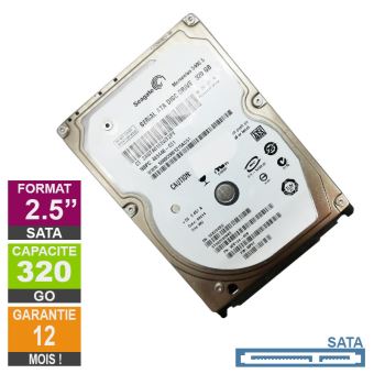 Disque Dur 320Go SATA 2.5 Seagate ST9320320AS 5400rpm 8Mo - 1