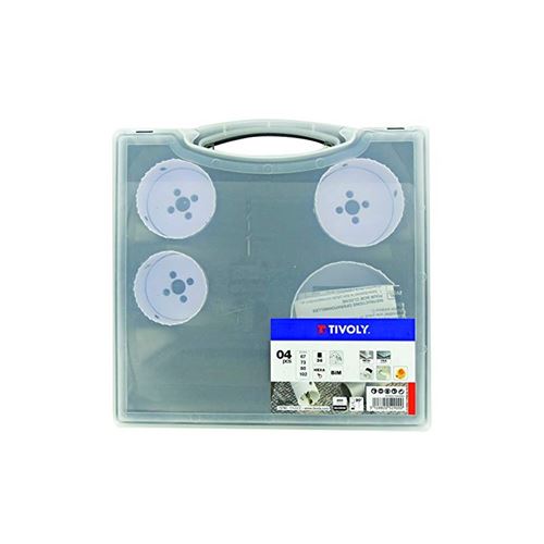 Scie Cloche Métal Bois Durs TIVOLY BIM D67-102mm Coffret 5pcs