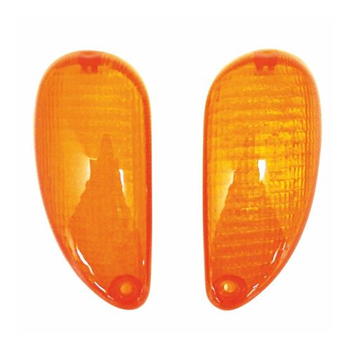 Cabochon clignotant scoot adaptable piaggio 50 typhoon, nrg, ntt ar orange (paire) -p2r-
