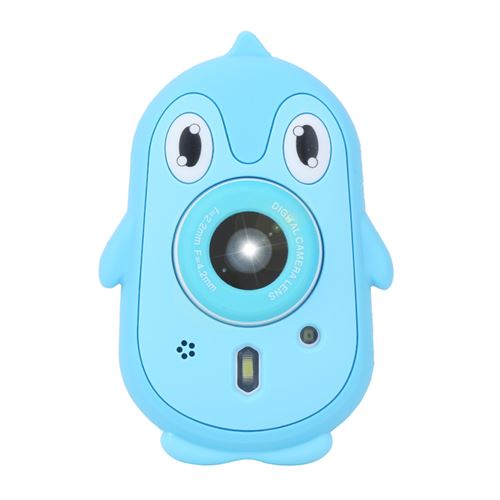Caméra Étanche 3M pour Enfants Écran IPS 2,4'' avec Couverture en Silicone - Bleu