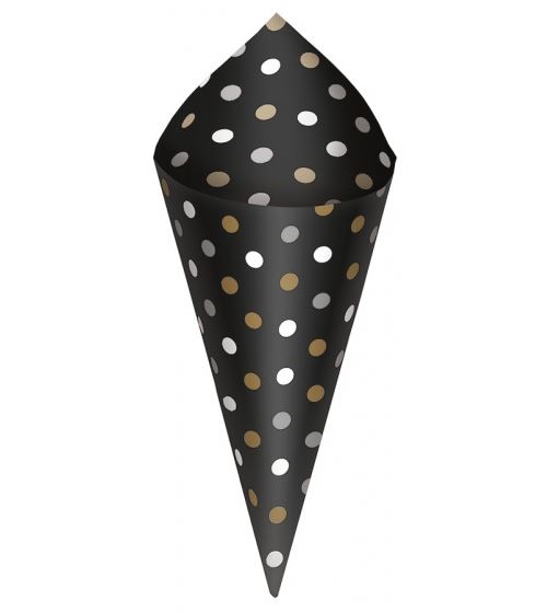 Amscan sachet de bonbons noir/blanc 40 pièces 28 cm