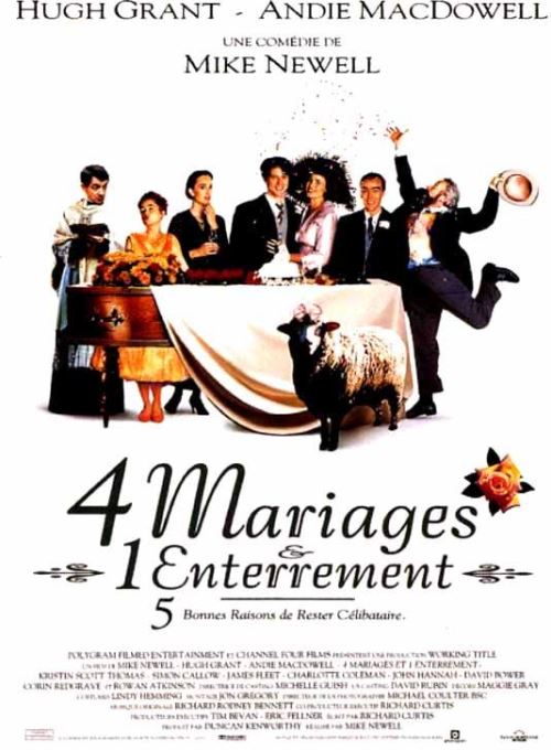 4 Mariages et 1 Enterrement AFFICHE CINEMA ORIGINALE