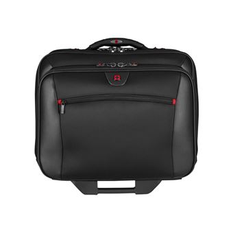 Wenger POTOMAC 2-Piece Business Set with Comp-U-Roller - Draagtas voor notebook - 17" - zwart - met 15.4" Laptop Case - 1