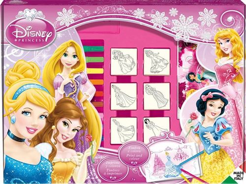 Multiprint Coloriage Princesse 22 pièces rose
