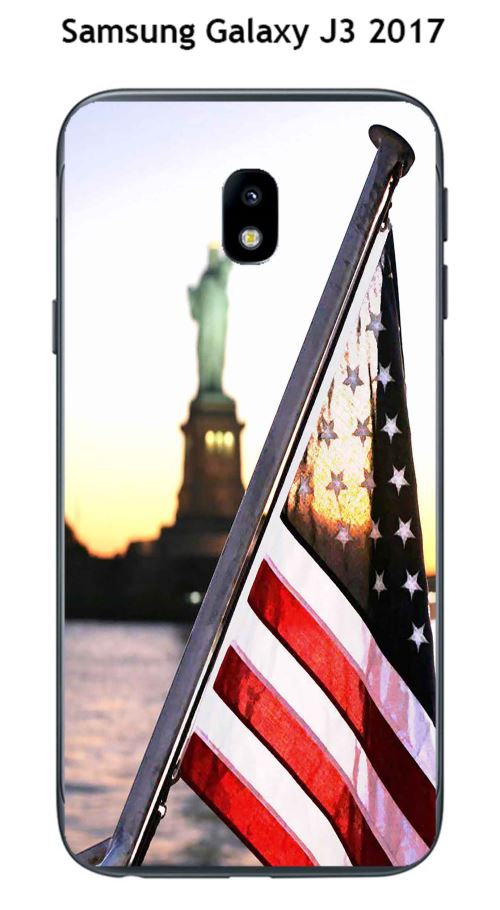 Coque TPU gel souple Samsung Galaxy J3 - 2017 design New York Drapeau
