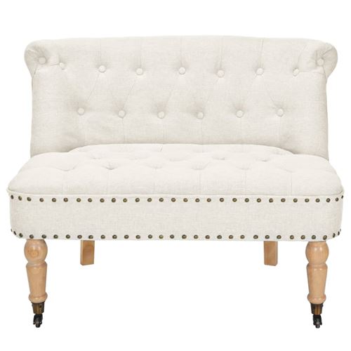 vidaXL Canapé Tissu 94 x 67 x 76 cm Blanc