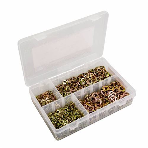 Rondelle fendue diam 5 - 6 - 8 - 10mm (assortiment) (boite de 1200 pieces)