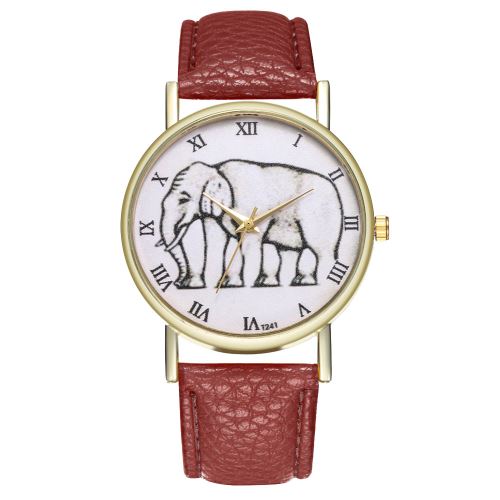 Illustration de l'éléphant véritable montre d'explosion montre à quartz montre T241-Acafé