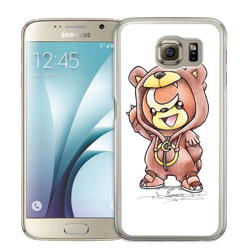 Coque pour Samsung Galaxy S7 pokemon bébé teddiursa