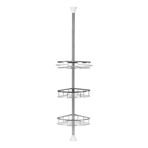 Etagère d'angle de Douche Jeobest télescopique en acier inoxydable 3 tablettes
