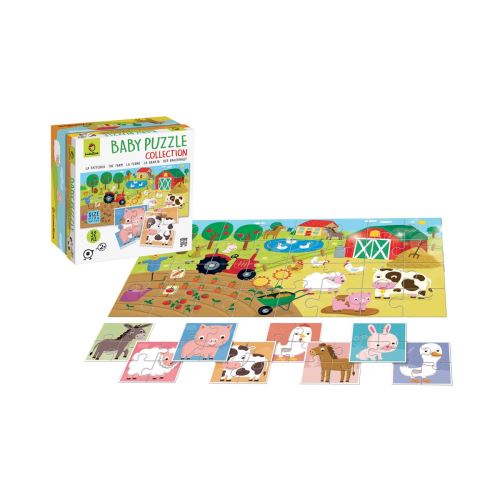 LUDATTICA Puzzle 8X4 PIECES BABY PUZZLE FERME Multicolore