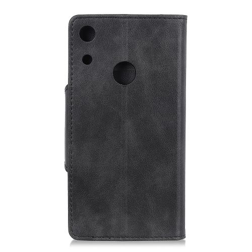 Etui en PU avec support noir pour votre Huawei Y6 (2019)