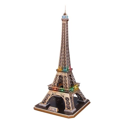 Cubic Fun Puzzle 3D à LED Eiffel Tower 84 pcs
