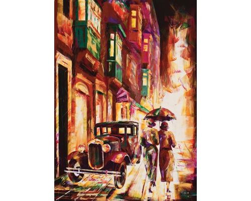 Puzzle 1000 Pièces : Malte : La Valette au Crépuscule, Art Puzzle