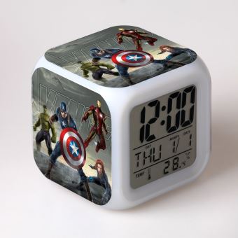 Réveil enfant LED Multifonctionnel - Avengers #24 - 1