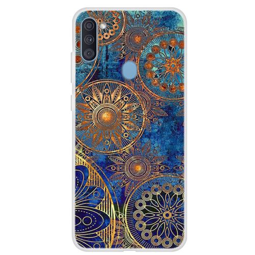 Coque en TPU impression de motifs fleur pour Samsung Galaxy A11