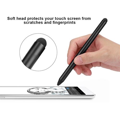 11€99 sur Stylet Capacitif Ecran Tactile universel de téléphone portable /  comprimé pour iOS / Android (Noir) - Stylets pour tablette - Achat & prix
