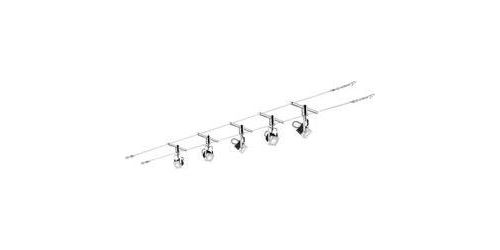 Système complet d'éclairage sur câble LED intégrée 25 W Ampoule LED Paulmann Mezzo 94082 blanc, chrome