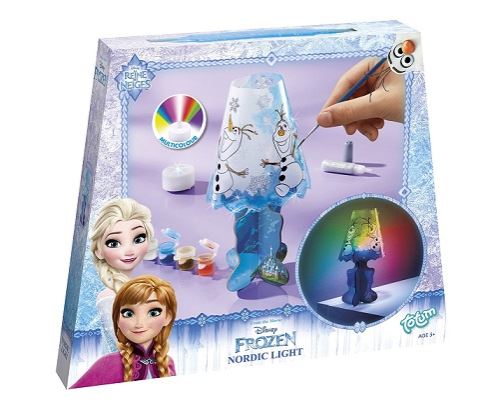 Kit créatif totum frozen la reine des neiges - création de lampe