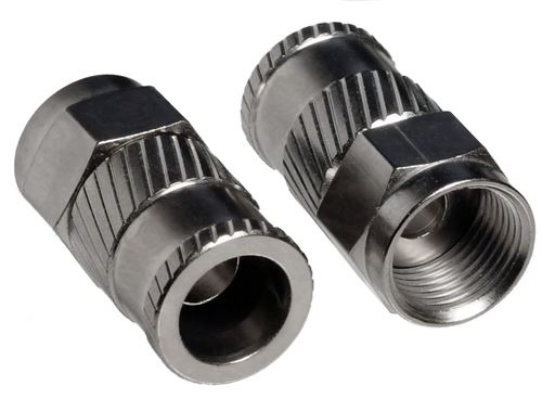 Axing CFS 93-51 opti-fix fiche F pour câbles coaxiaux Ø Diélectrique 5,1 mm (Lot de 50)