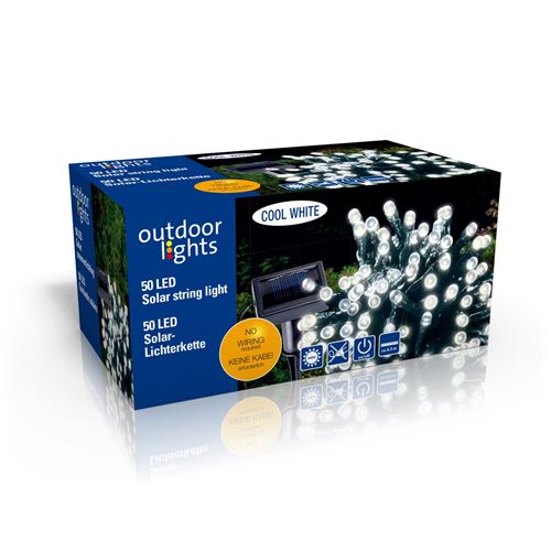 Outdoor Lights 98949 Guirlande Lumineuse Solaire Plastique Multicolore