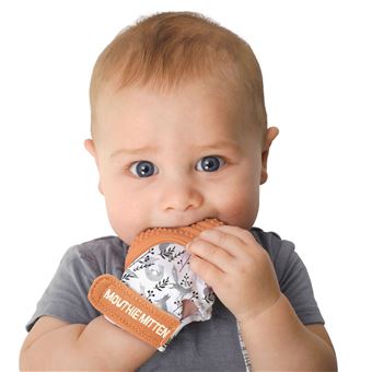 Moufle De Dentition En Silicone Cannelle Ideale Entre 3 8 Mois Anneaux De Dentition Achat Prix Fnac