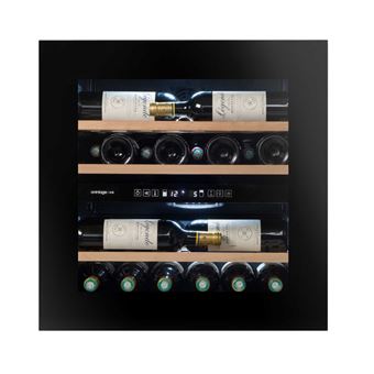 Cave à vin de service intégrable, double zone, 36 bouteilles
