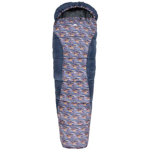TRESPASS Sac de couchage Bunka - Enfant - Marine Retro Tape