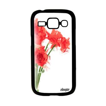 Coque Bouquet De Fleurs Pour Samsung Galaxy Ace 3 Noir