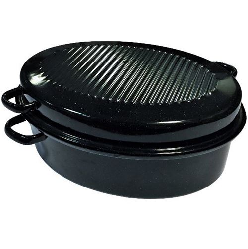 Kochstar Cocotte Ovale En Acier Emaille Avec 4 Poignees Decentrees - 38 Cm