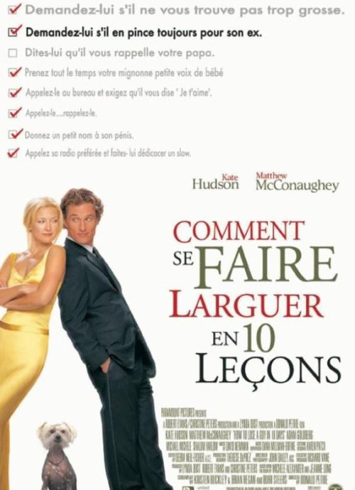 Acheter Comment Se Faire Larguer en 10 Leçons AFFICHE CINEMA ORIGINALE État correct - 22,99 € Comment Se Faire Larguer en 10 Leçons AFFICHE CINEMA ORIGINALE État correct - N/A reconditionné disponible sur Fnac