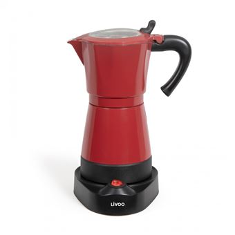 Cafetière italienne électrique Livoo DOD117RC Rouge chili - 1