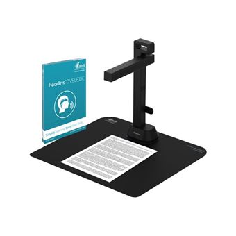 IRIS IRIScan Desk 6 Pro Dislexic - Vidéo-visualiseur numérique - couleur - 13 000 000 pixels - 2048 x 1536 - audio - USB 2.0 - AVI, WMV, FLV, MPEG