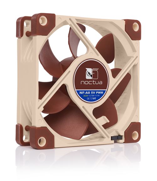Noctua NF-A8 5V PWM - Gehäuselüfter - 80mm - Braun - 18 dBA