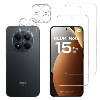 Verre Trempé pour Xiaomi Redmi Note 15 PRO 5G et Protection Caméra [Pack 2] Film Vitre Protection Phonillico® - 1