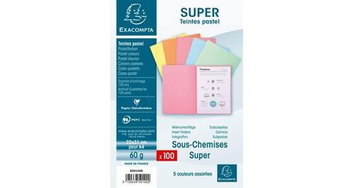 Sous chemises super 60 assortis x 100