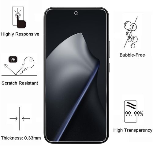Protection Écran Verre Trempé Pour Xiaomi 15T / 15T Pro [Lot De 3] - Dureté 9H - Sans Bulles