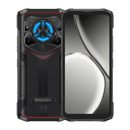 Smartphone DOOGEE Blade20 play 6.6, 32Go+256Go,10300mAh, 50MP+16MP,Empreinte digitale/NFC,Dual SIM 5G Téléphone Portable--362g-Rouge