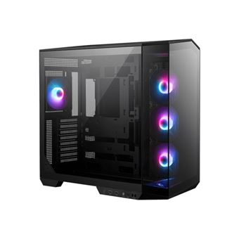 MSI MAG PANO 100R PZ - Mid tower - ATX - panneau latéral fenêtré (verre trempé) - pas d'alimentation (ATX) - USB/Audio/Mic